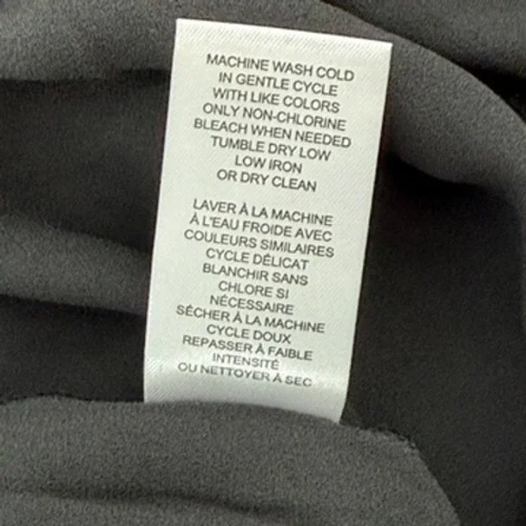 Tahari Black Pleated Puff Balloon Sleeve Button Up Shirt Womens L - Picture 6 of 8